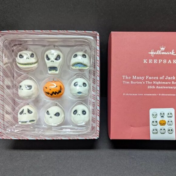 2018 Hallmark Nightmare Before Xmas The Many Faces of Jack Skellington Ornaments - Picture 2 of 5